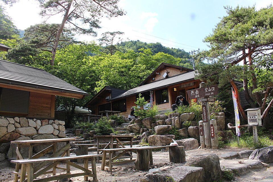 中房温泉キャンプ場の様子