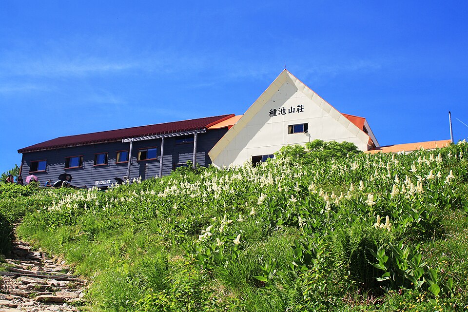 種池山荘テント場の様子