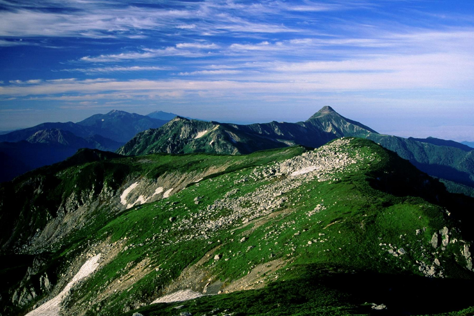 双六岳から笠ヶ岳